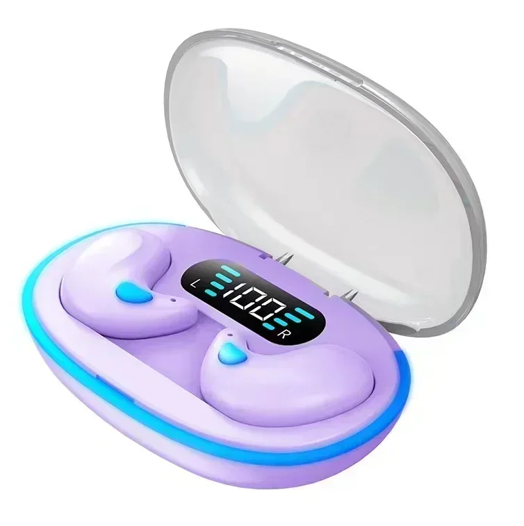 Wireless Sleeping Earbuds Mini Bluetooth TWS Headphones with Mic Waterproof HD Call Quality