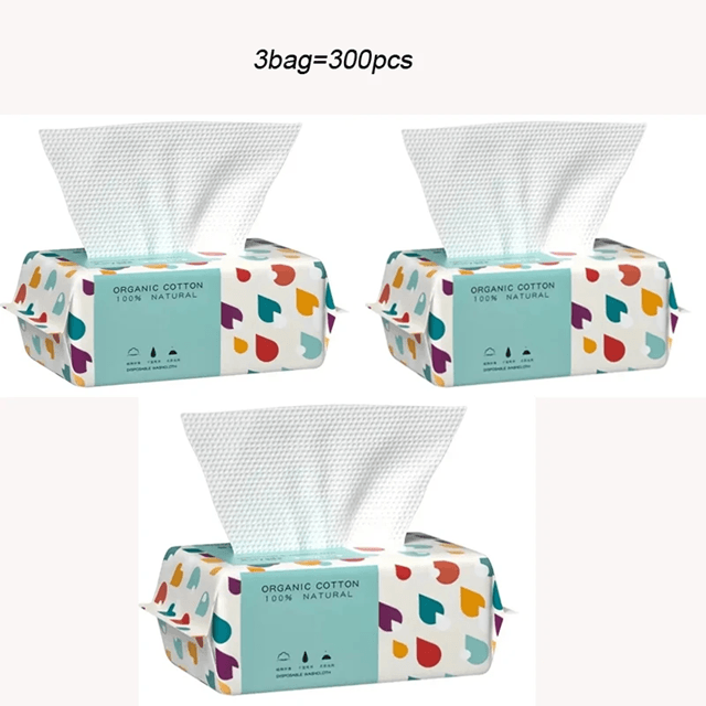 UltraSoft Cotton Face Towels Reusable Travel Friendly Skin Safe