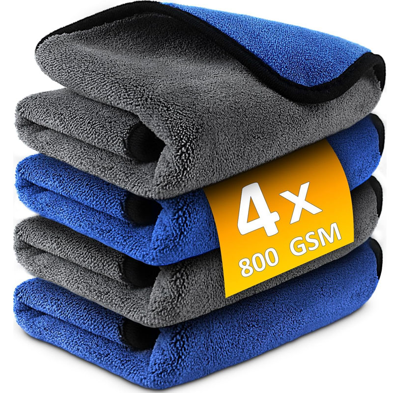 Microfiber Car Washing Towel Set Soft, Quick-Drying Cleaning Cloths for Windows, Mirrors, & More