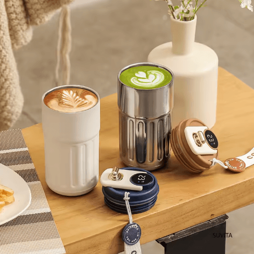Smart Temperature Display Thermal Mug – Stainless Steel LED Coffee Thermo Bottle
