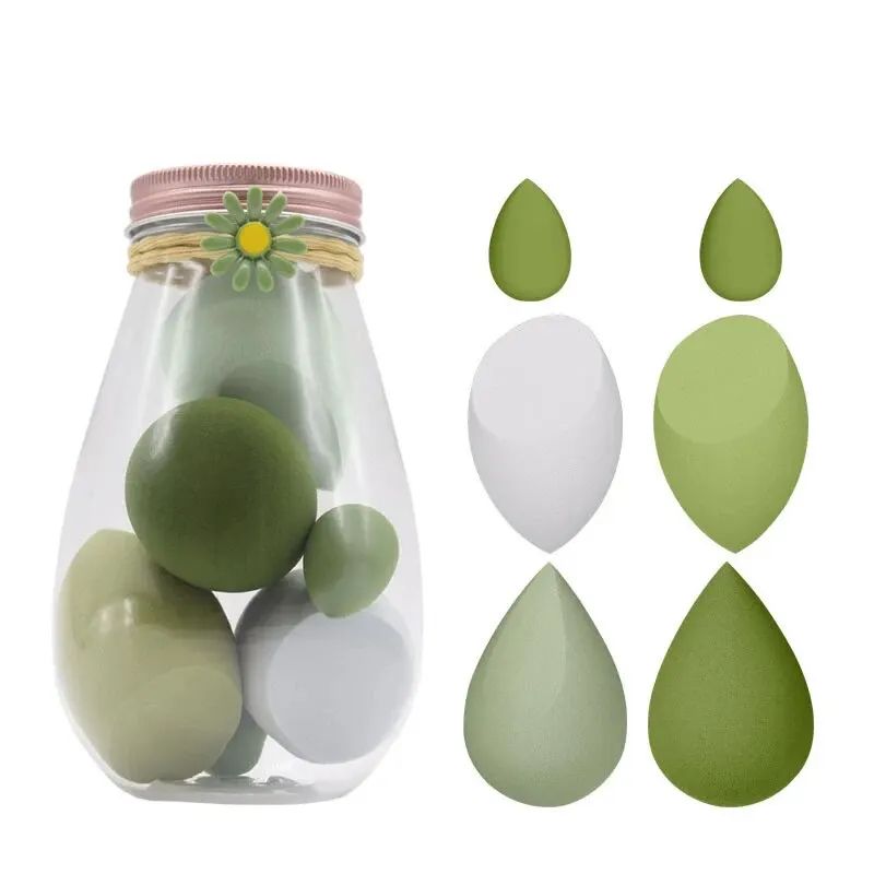 Dry & Wet Dual-Use Makeup Sponge Beauty Blender, Teardrop Diagonal Cut Powder Puff with Individual Packaging, No Powder