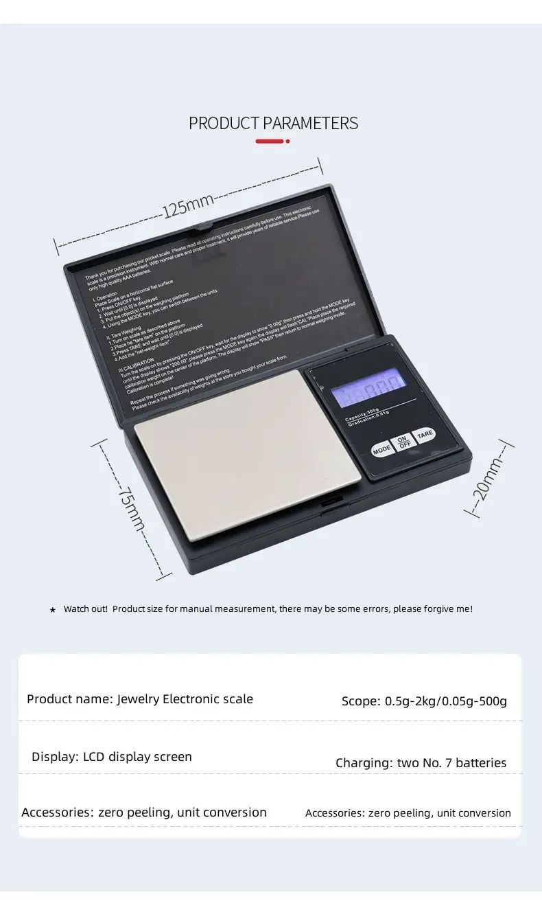 Mini Digital Pocket Jewelry Scale