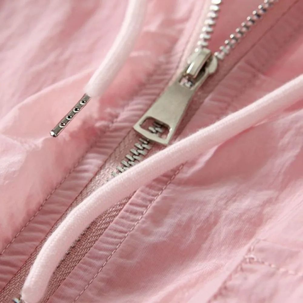 Women Thin Sunscreen Jacket Loose Waterproof Quick Dry Summer Coat