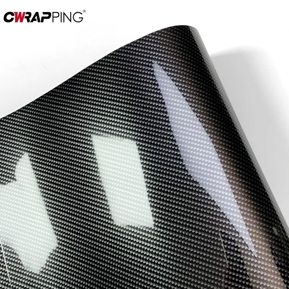 Carbon Fiber Vinyl Wrap Sticker Self Adhesive Waterproof Car Protection Film