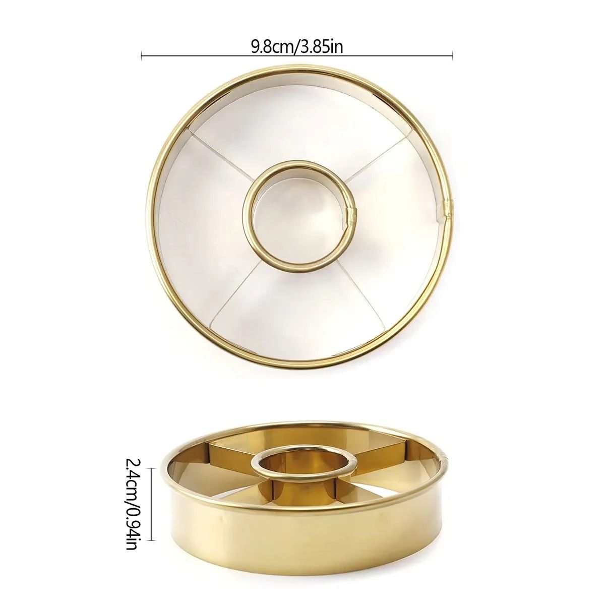 Round Stainless Steel Donut Cutting Mold – Precision Mousse Ring & Cookie Press