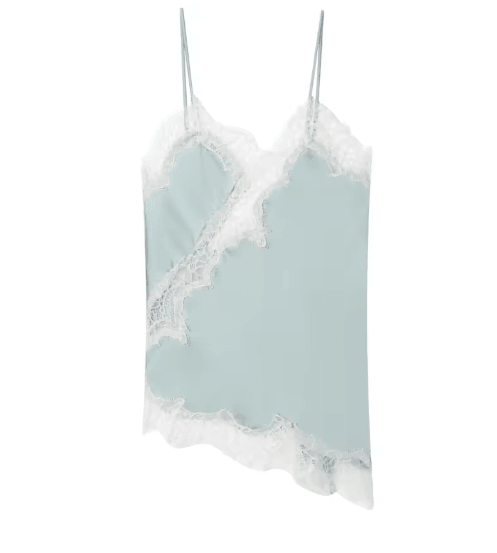 HXAO Y2K Lace Asymmetrical Top Backless Off Shoulder Summer Camisole