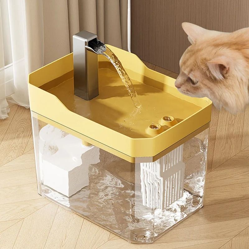 1.5L Cat Water Fountain USB Automatic Pet Water Dispenser with Circulating Filter