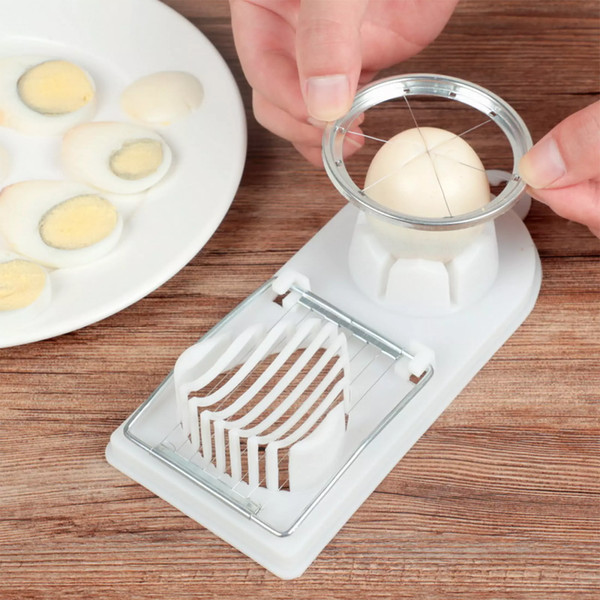 2-in-1 Stainless Steel Egg Slicer & Vegetable Cutter