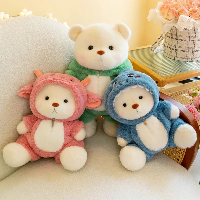 Cozy Kawaii Bear Plush Toy – Soft Teddy Bear Doll Gift for Kids & Loved Ones