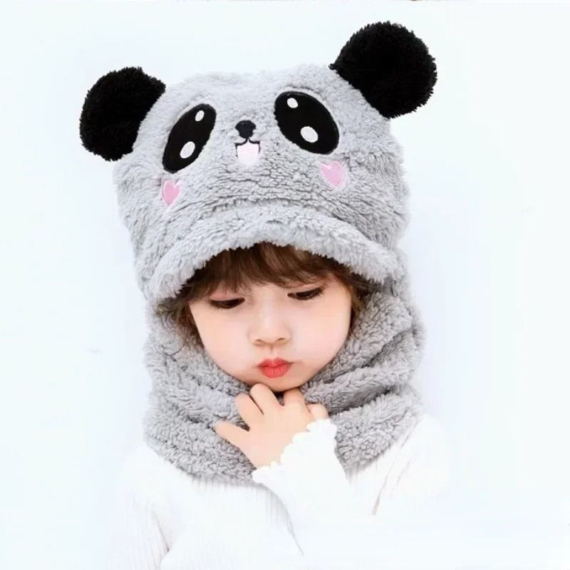 Kids 2-in-1 Fleece Lined Beanie & Scarf Set