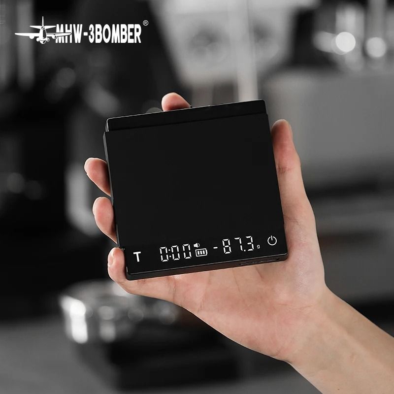 Digital Espresso Coffee Scale High Precision Rechargeable Kitchen Scale for Home Baristas.