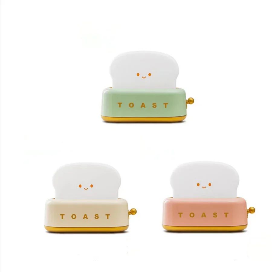 USB Rechargeable Bread Toast LED Night Lamp