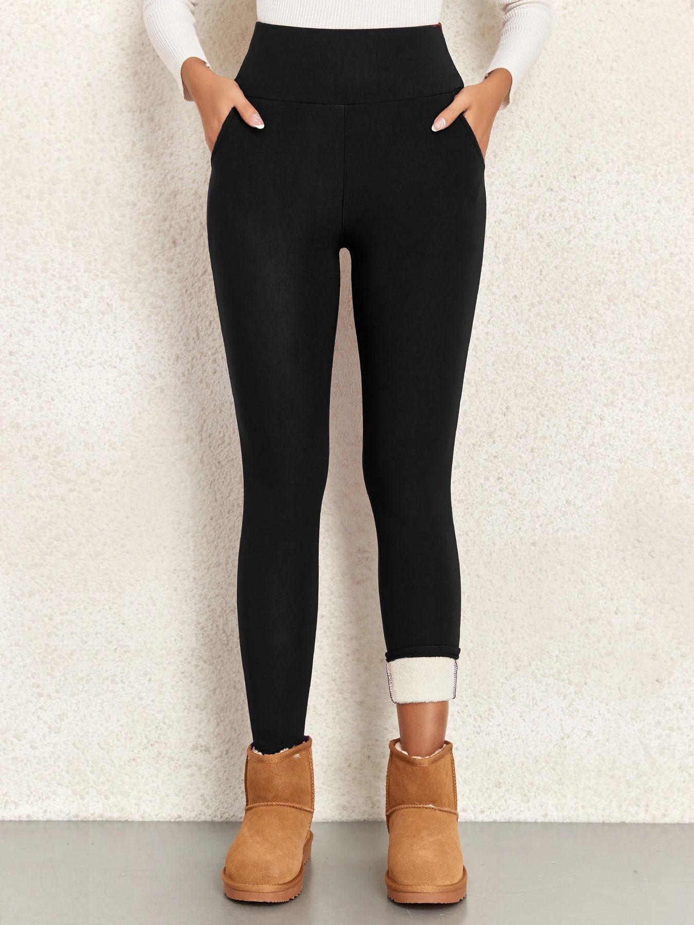 Thick Winter Women Warm Velvet Leggings High Waist