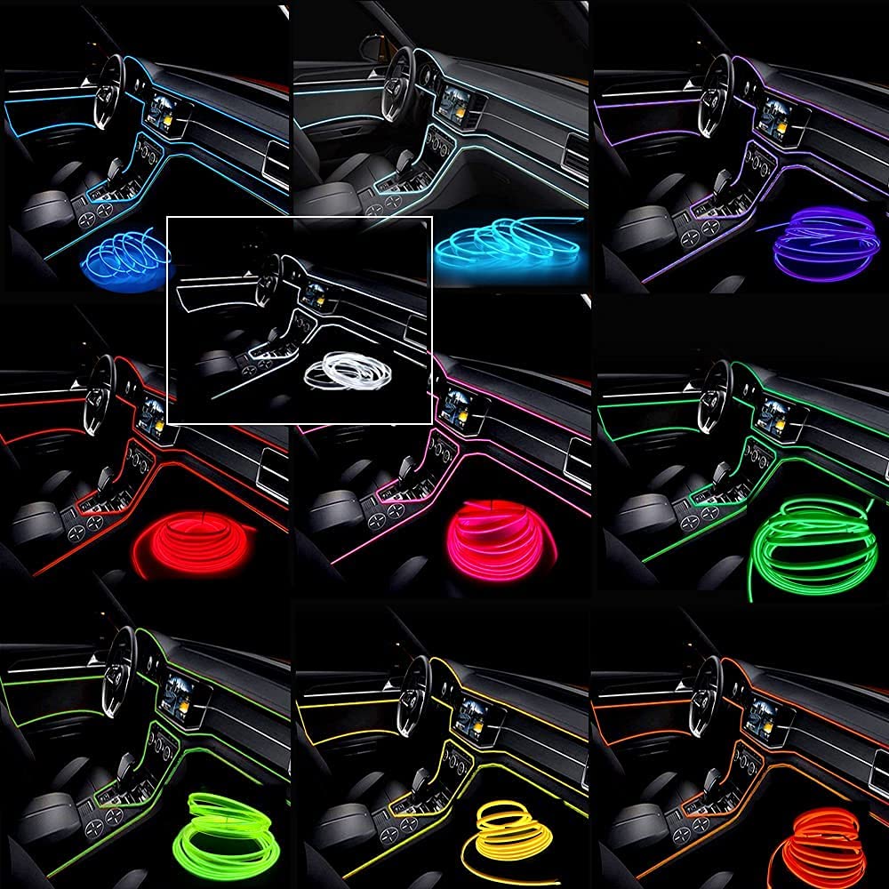 Car Interior LED Strip Light  Flexible USB Ambient Light for Auto, DIY Neon Decorative Lamp