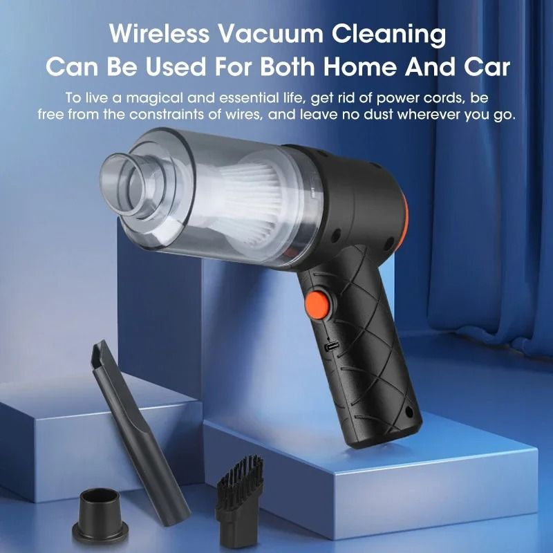 Wireless Portable Handheld Vacuum Cleaner with 6000Pa Suction USB Rechargeable