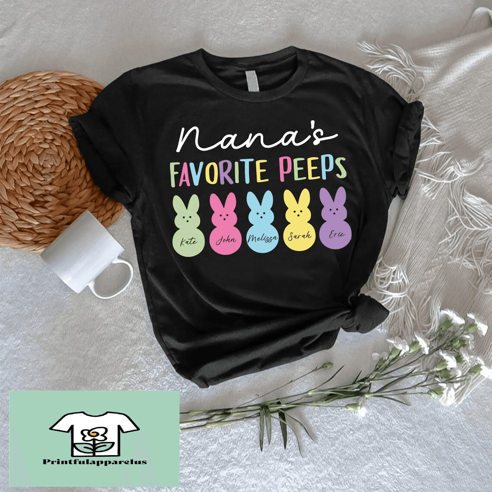 Custom Nanas Favorite Peeps Easter T Shirt