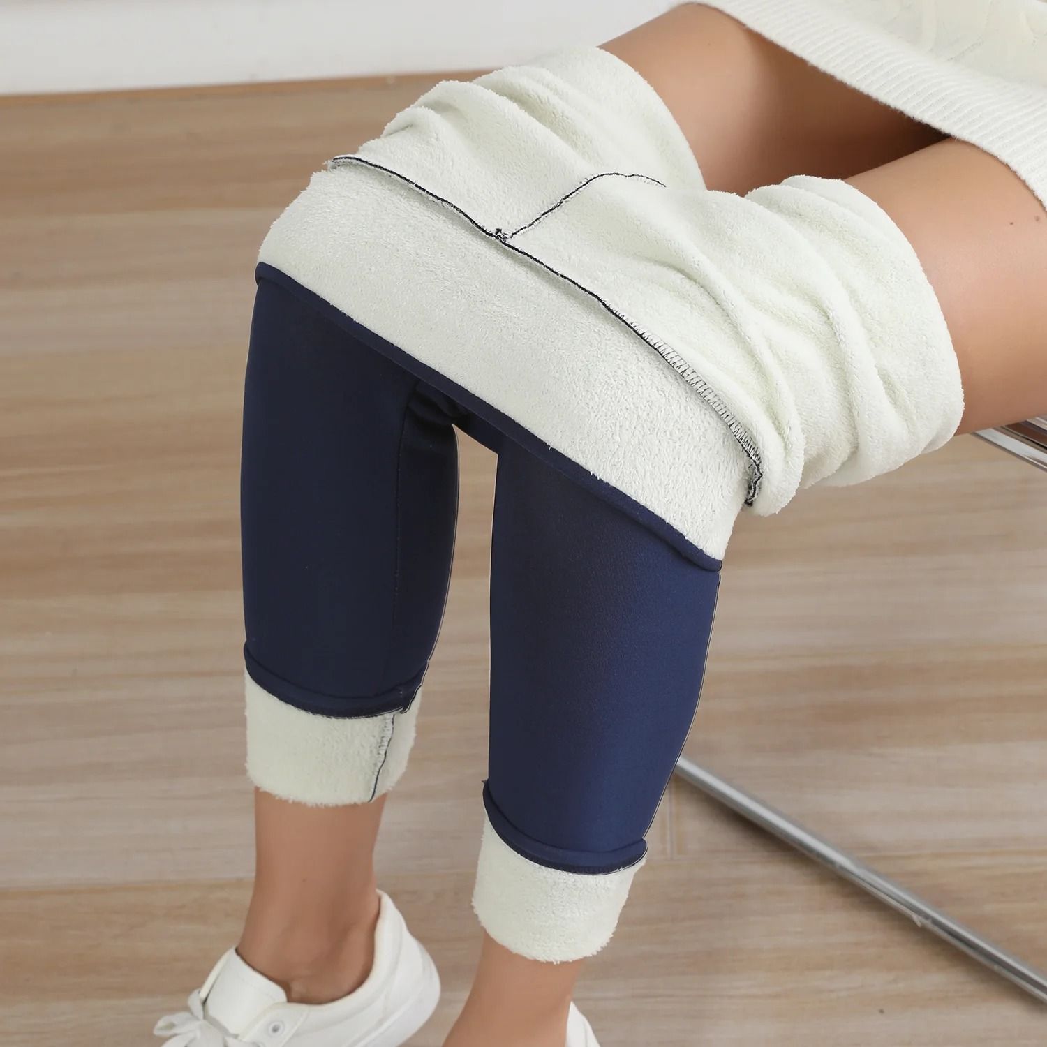 Women High Waist Fleece Lined Winter Leggings