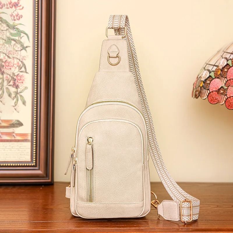 PU Womens Chest Bag Single Shoulder Crossbody