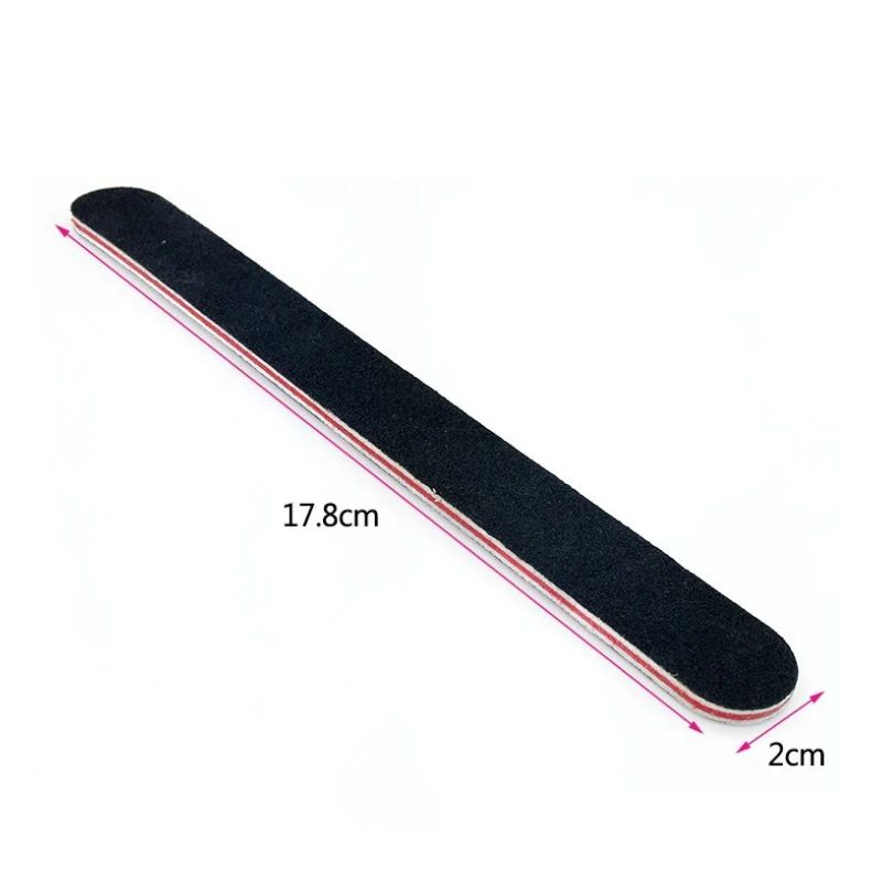 Professional Nail File 100 180 Grit Double Sided Manicure Nail Buffer