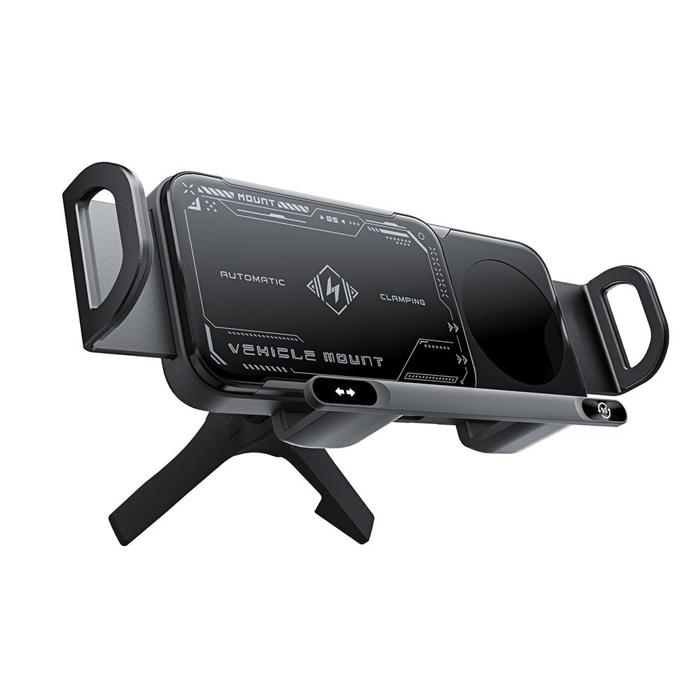 Samsung Wireless Charging Car Mount Holder, 360 Rotation Automatic Clamping, 15W Fast Charging Air Vent Phone Bracket