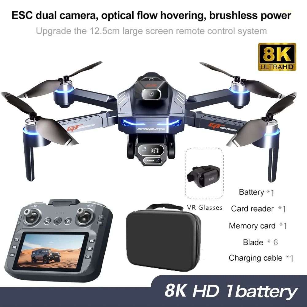 Professional Drone with 4K 6K 8K Camera Obstacle Avoidance and Folding Design