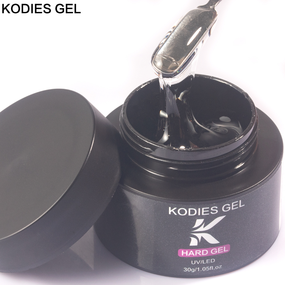 Clear Builder Nail Gel for Extension, Crystal Hard Constructor Gel, Self Leveling Poly Camouflage Base Nail Varnish