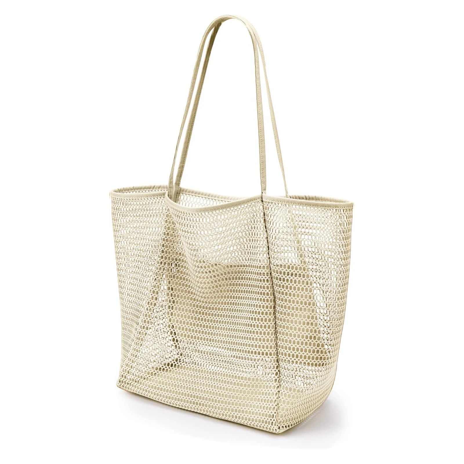 Large Mesh Beach Tote Shoulder Bag