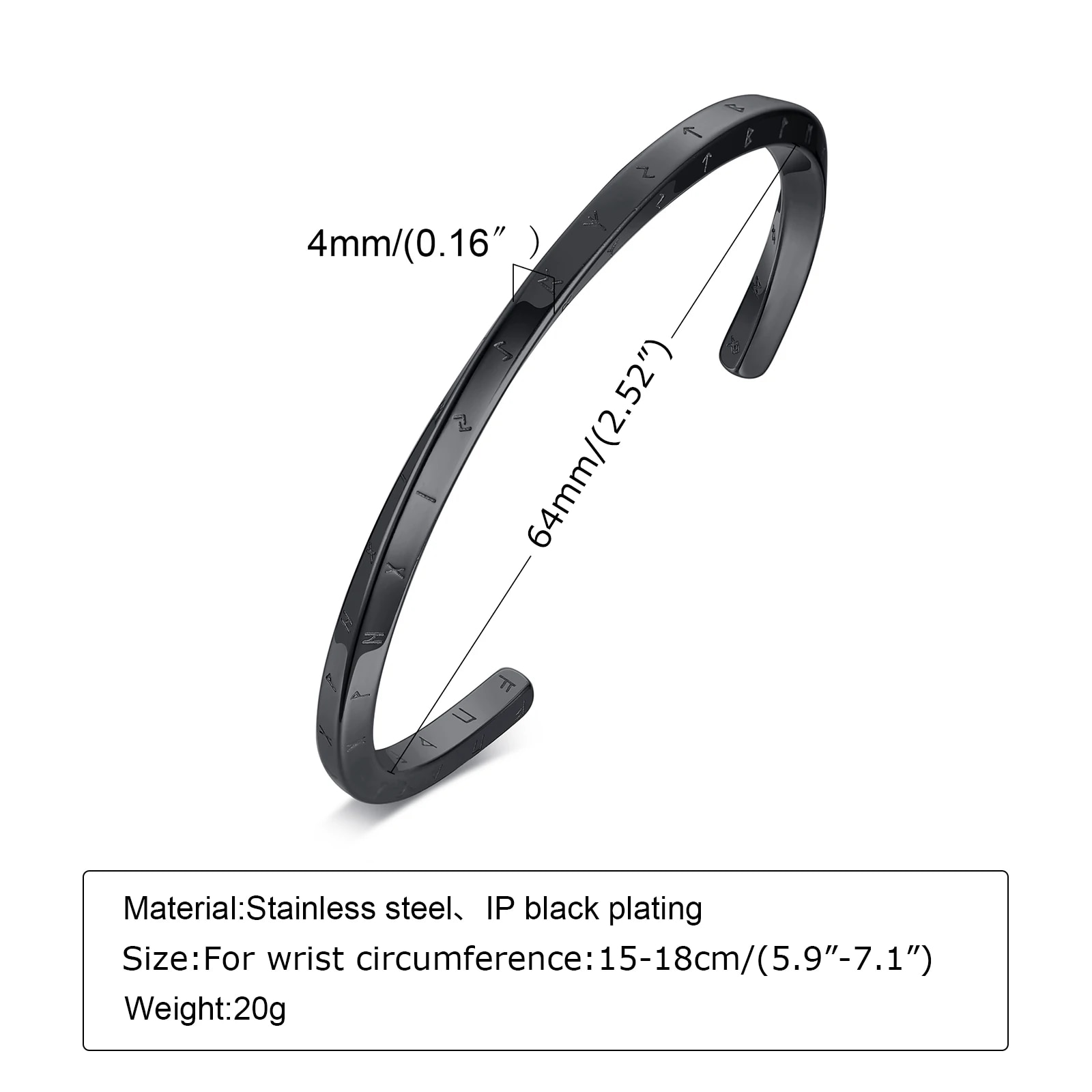 Stainless Steel Men's Thin Cuff Bracelet: Stylish Boyfriend Gift, Father's Day Present
