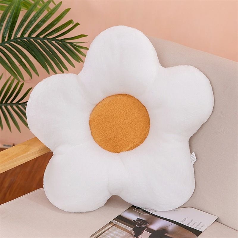 Soft Five Petal Flower Cushion