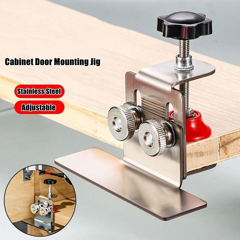 Cabinet Door Mounting Jig Fixture for Easy Cabinet Installation
