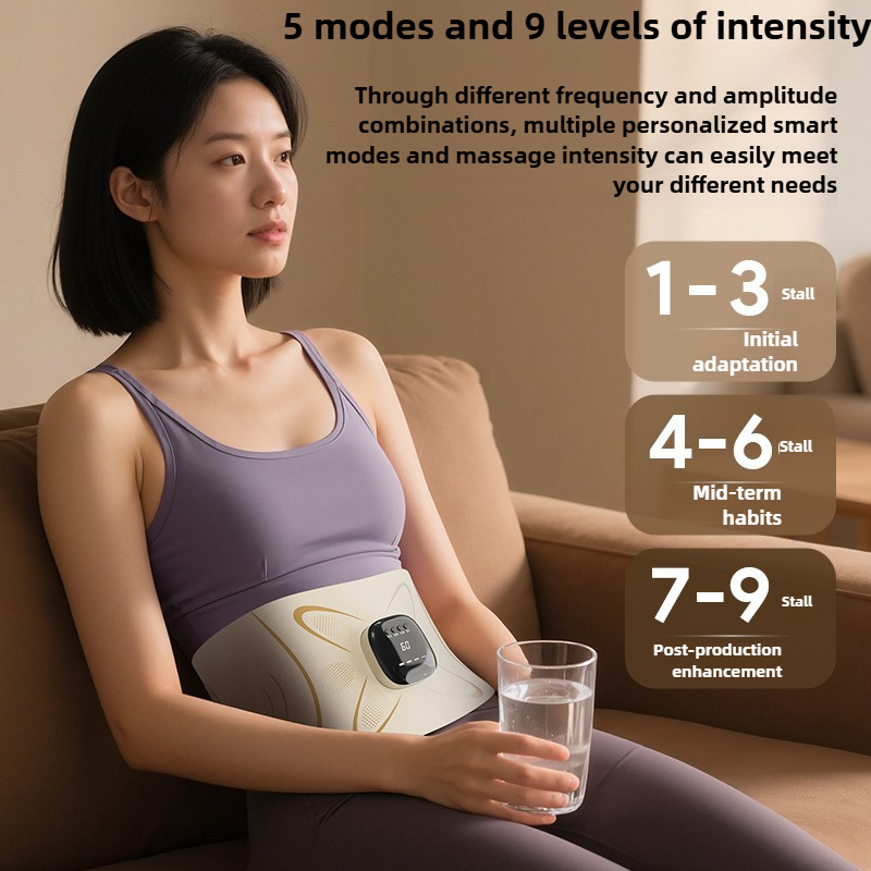 Full-burning beauty plastic device, Cross-border, EMS micro-current massage belt, heating exercise