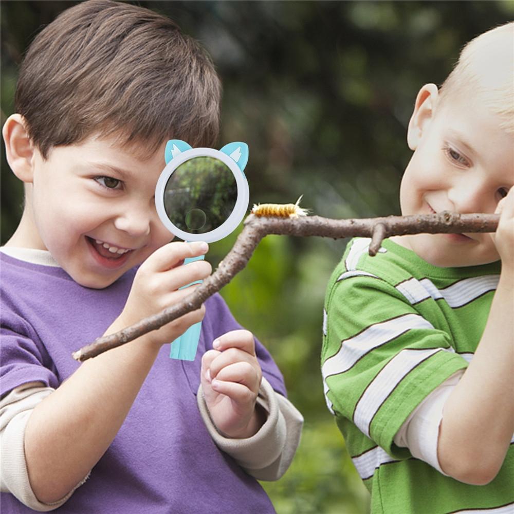 Cartoon Frog Kids Magnifying Glass Handheld Science Experiment Magnifier Toy