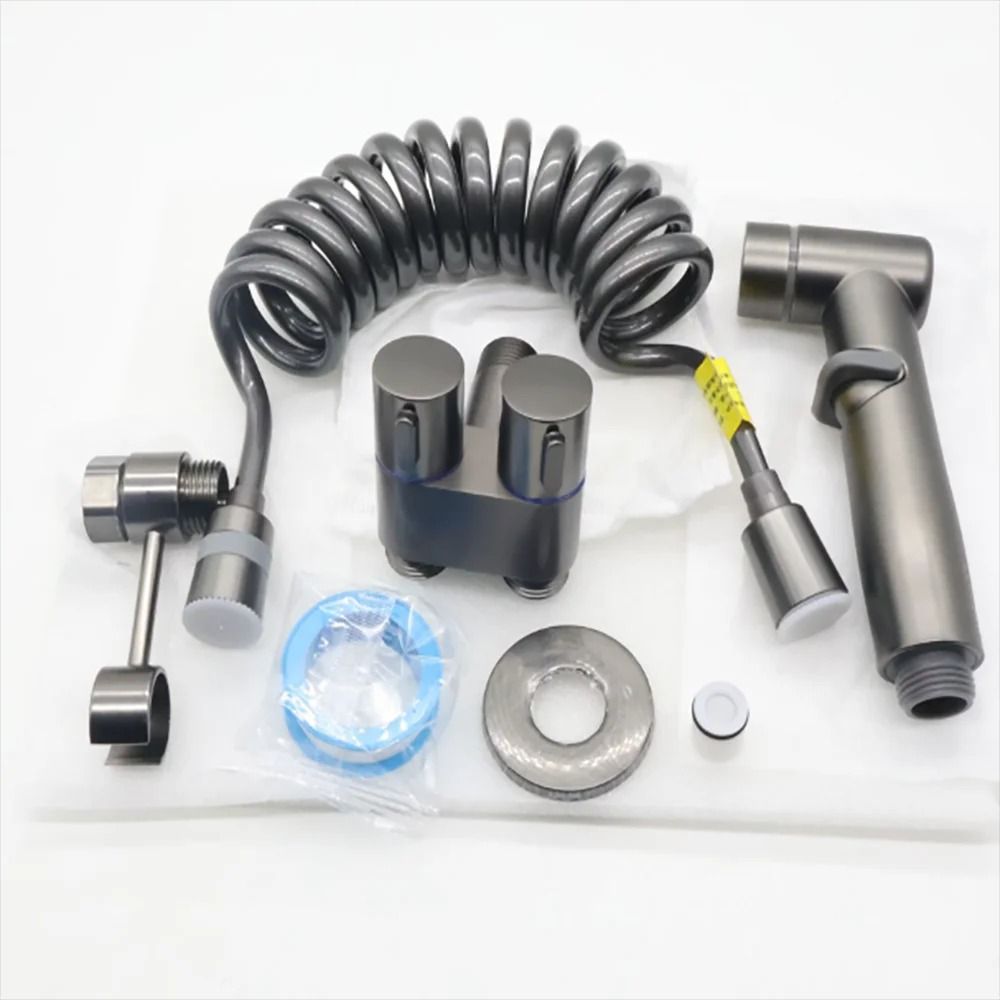 Handheld Toilet Bidet Sprayer Set with Adjustable Pressure and Dual Spray Modes