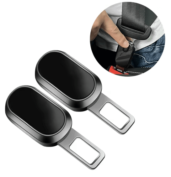 Metal Car Seat Belt Buckle Extender with One Button Release