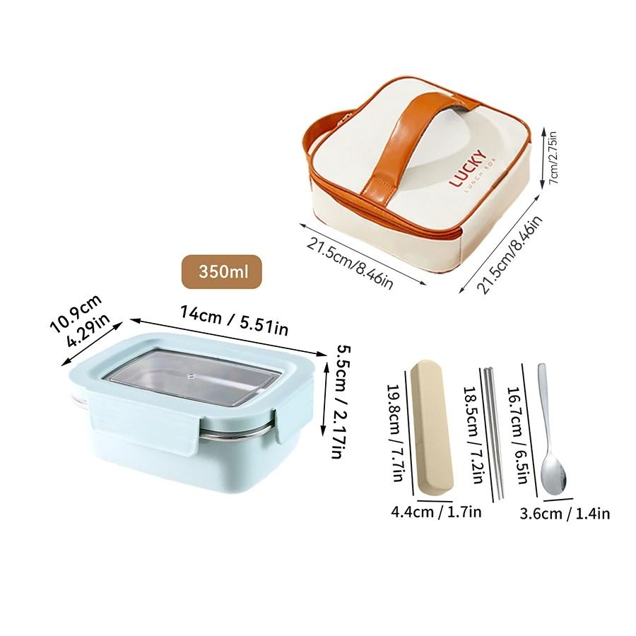 Stainless Steel Lunch Box Leak Proof Divided Microwave Safe Bento Container
