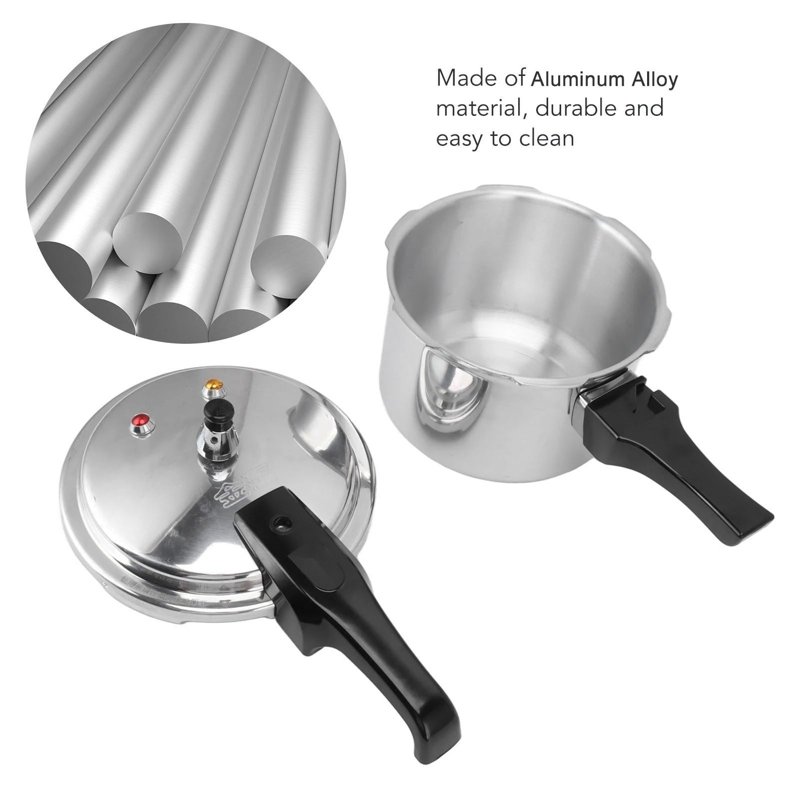 3 Liter Aluminum Alloy Pressure Cooker Mini Gas Stove Cooking Pot