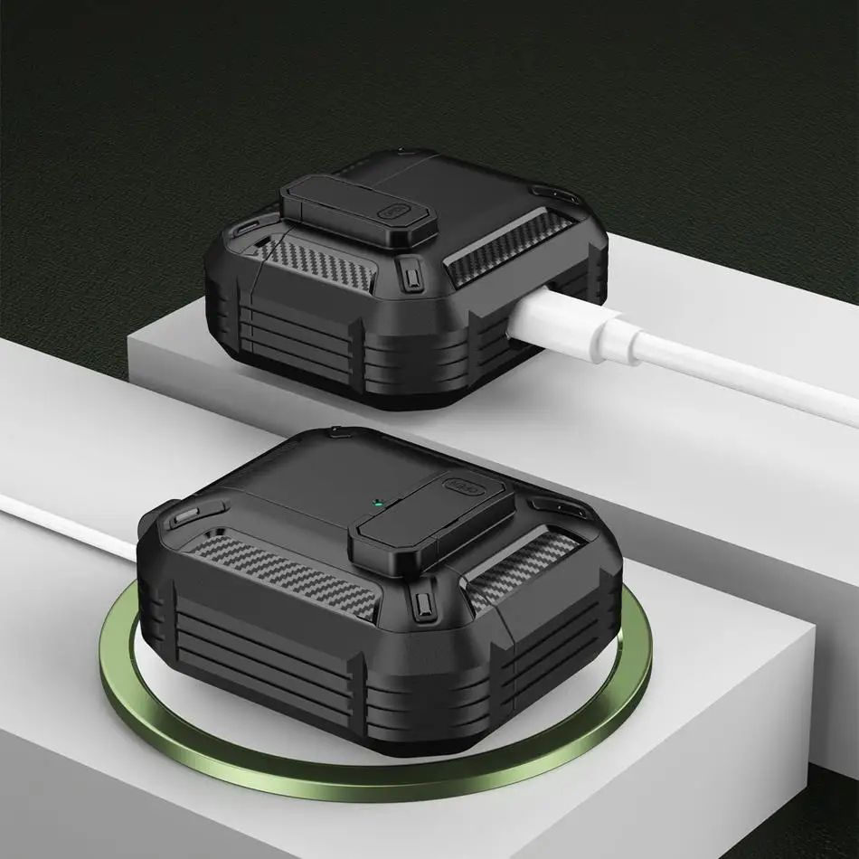 Luxury Shockproof AirPods Pro Case with Keychain
