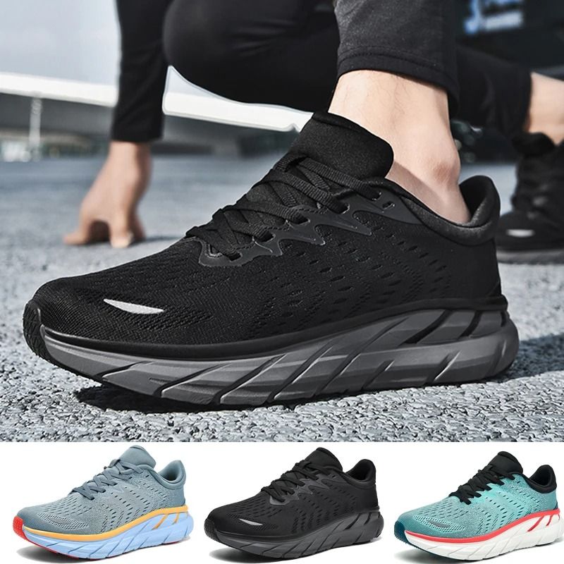 Mens Lightweight Running Shoes Breathable Cushioned Fitness and Outdoor Footwear