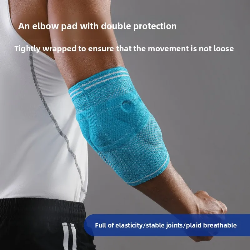 Elbow Support Arm Sleeves with Gel Pads, 3D Knitted Elastic Ergonomic Breathable Design for Unisex Women and Men