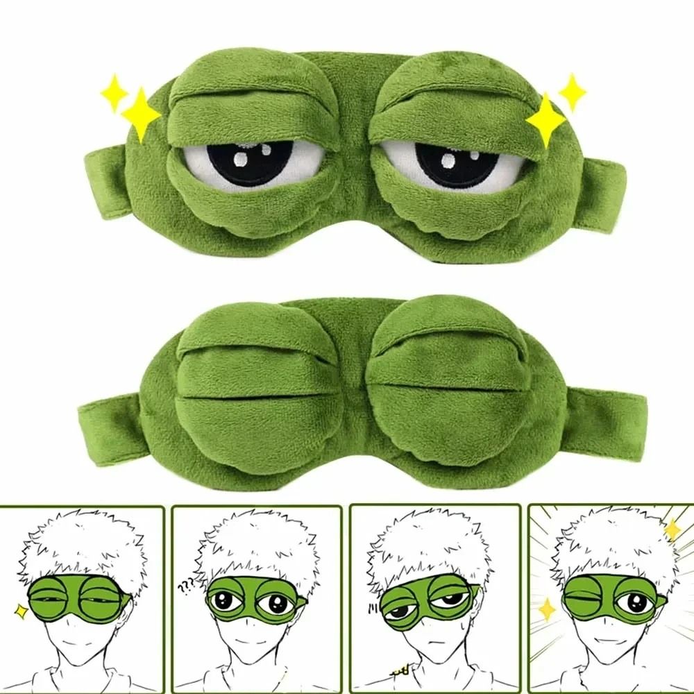 Hirigin Unisex Creative 3D Cartoon Frog Sleep Eye Mask