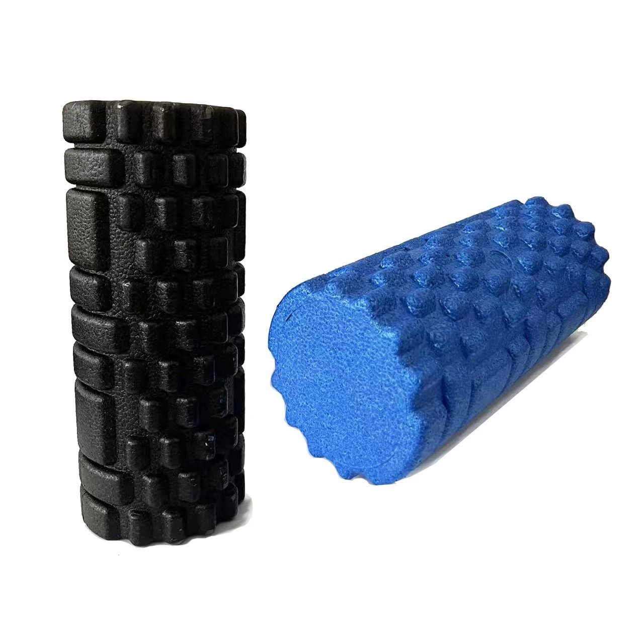 Solid Color Grooved Foam Massage Roller