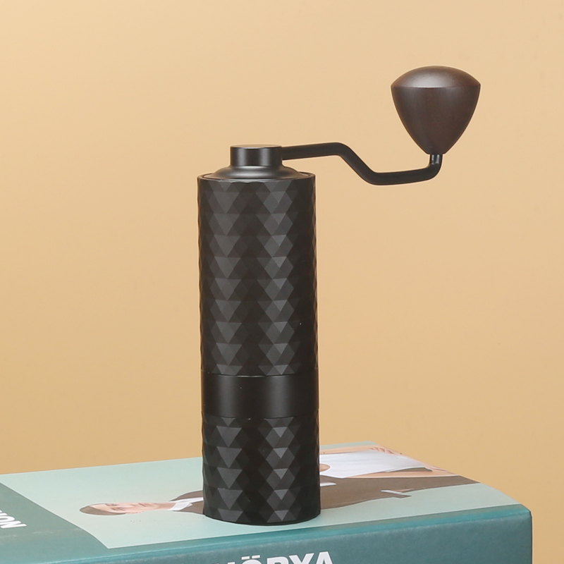 Upgrade Manual Coffee Grinder, Professional CNC Stainless Steel Burr Grinder with Diamond Adjustment