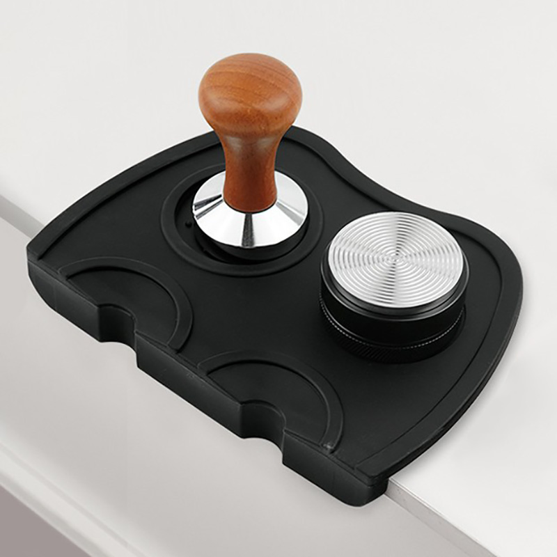 Silicone Coffee Tamper Mat Pad, Anti-skid Holder for Barista Tamping Tools