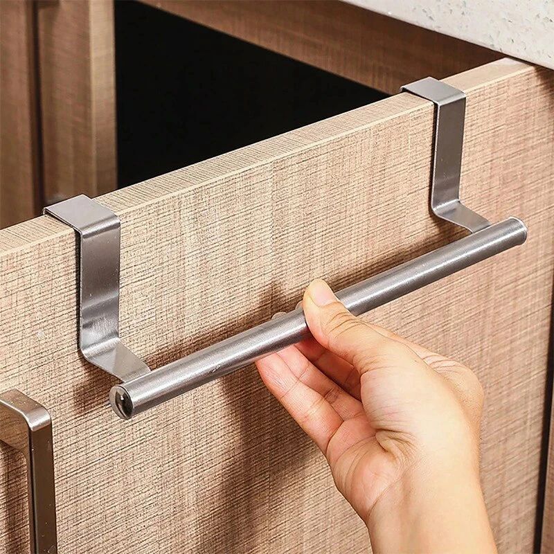 Stainless Steel Cabinet Door Towel Bar Rack