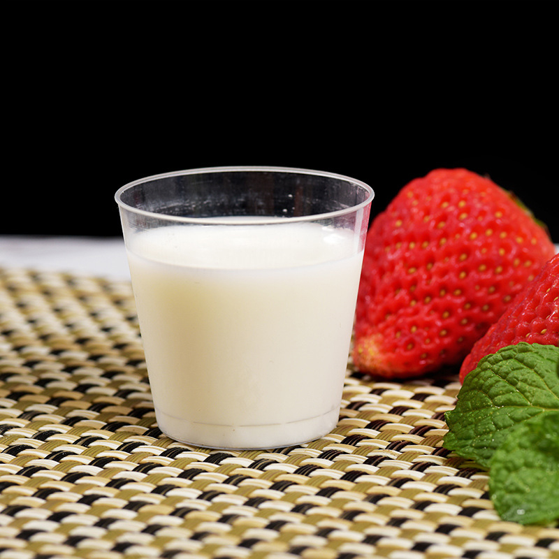 Mini Clear Plastic Disposable Party Shot Glasses, Jelly Cups, Tumblers for Birthday, Kitchen Accessories
