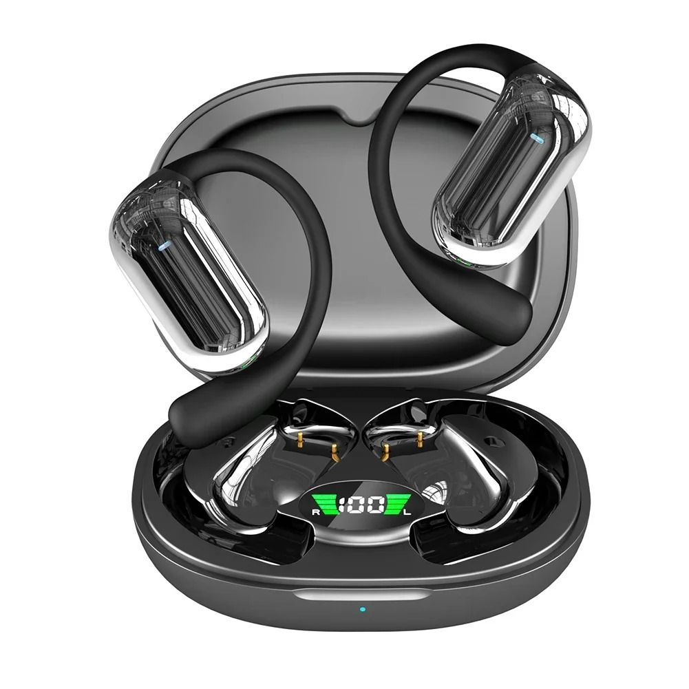 AI Translation Earbuds with Bluetooth 5.3, Open Ear Design, and ENC Noise Cancellation