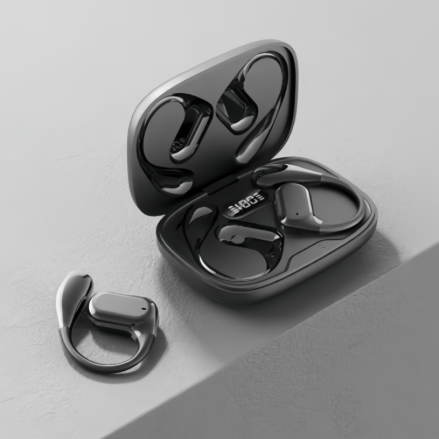 Secure Fit Bluetooth Ear Hook Earbuds with ENC Noise Reduction
