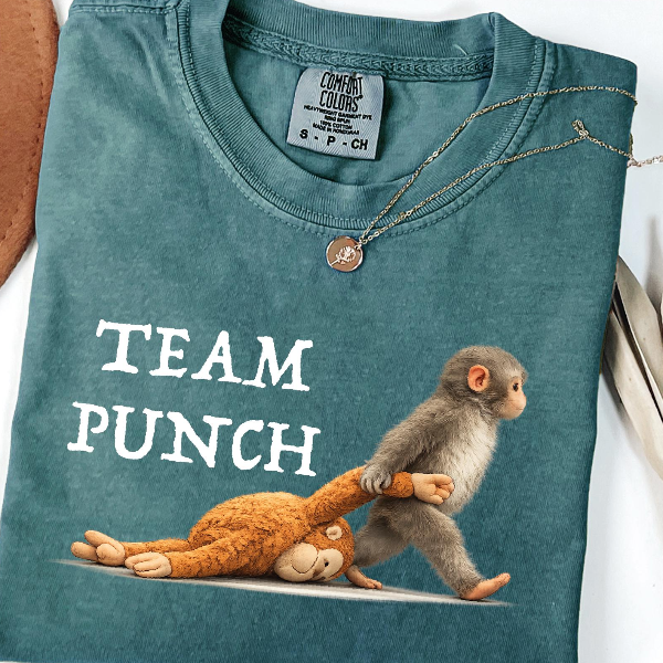 Team Punch Shirt Funny Groundhog Meme Graphic Tee Cute Animal Humor Gift