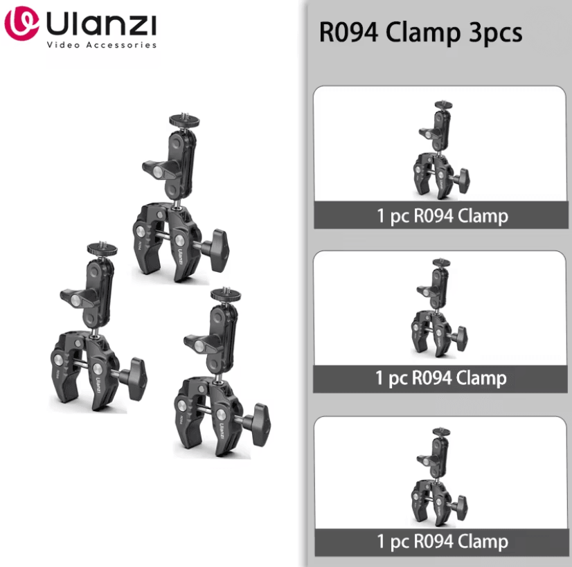 Ulanzi R094 Super Clamp with Double Ball Head Magic Arm