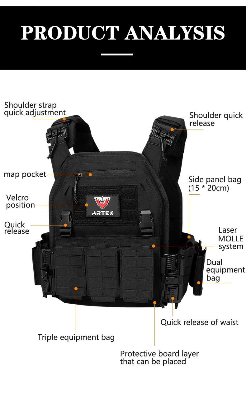 Ranger Green Tactical Plate Carrier Vest